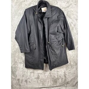 Misty Harbor Original Black Raincoat Women's M Waterproof Vintage Jacket